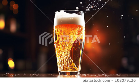 啤酒背景素材 108079126