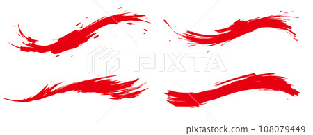 Analog touch material: brush texture ink ink brush pattern wave pattern brush handwriting material. brush stroke Analog touch material: brush texture ink ink brush pattern wave pattern brush handwriting material. brush stroke 108079449