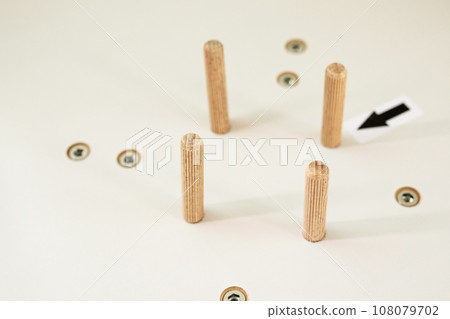 Assembly furniture tool wooden dowel 108079702