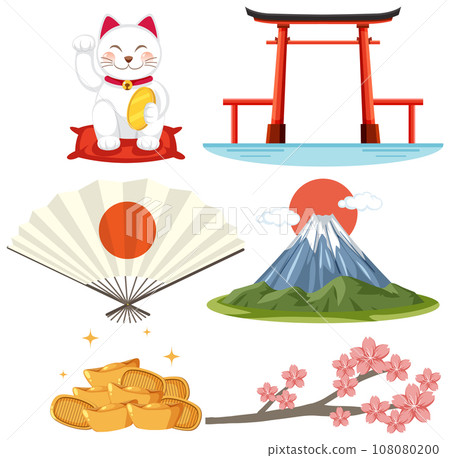 Set of Japanese symbol Set of Japanese symbol 108080200