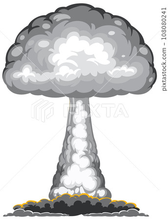 Atomic bomb mushroom cloud 108080241