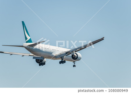 【國泰航空飛機從城南島海濱公園降落】 108080949