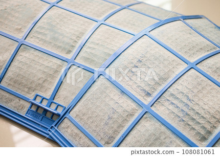 air conditioner filter with dirty dust air conditioner filter with dirty dust 108081061