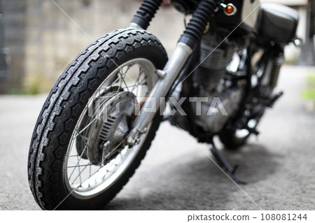 Motorcycle, front area, touring shoe 108081244