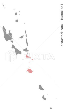 Shefa province map, administrative division of Vanuatu. Vector illustration. Shefa province map, administrative division of Vanuatu. Vector illustration. 108081841