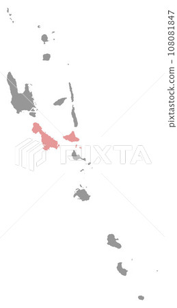 Malampa province map, administrative division of Vanuatu. Vector illustration. 108081847