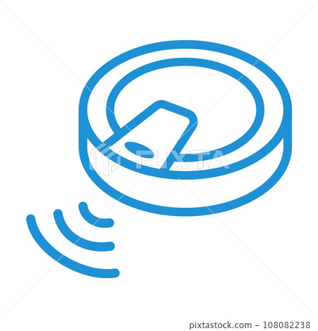 Robot vacuum cleaner icon Robot vacuum cleaner icon 108082238