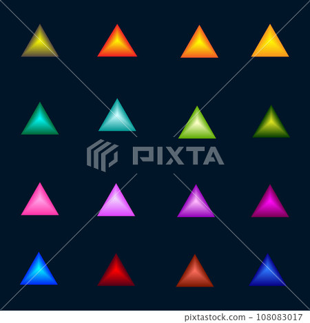 Collection of button click icon element triangle for decorate abstract background vector illustration Collection of button click icon element triangle for decorate abstract background vector illustration 108083017
