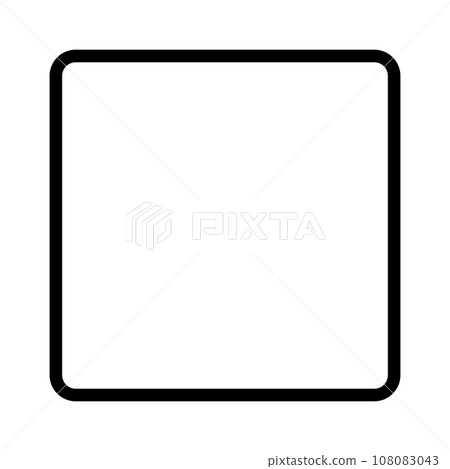 Simple square shape icon. vector. 108083043
