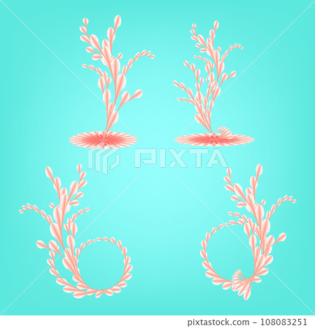 Flower plant botanical ornament frame abstract background art graphic design vector illustration Flower plant botanical ornament frame abstract background art graphic design vector illustration 108083251