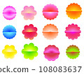 Beautiful flower sticker label promotion decorative background wallpaper banner illustration graphic design 108083637