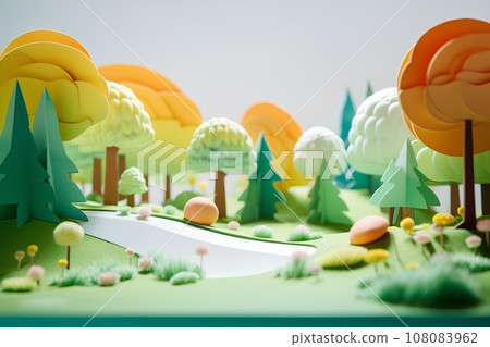 春天公園系列-3 (3D) 108083962