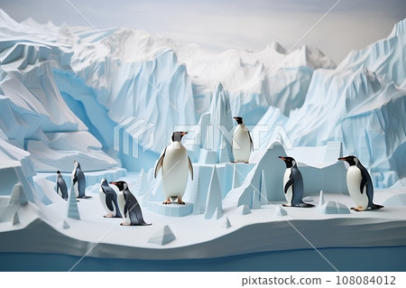 南極洲的企鵝 (3D) 南極洲的企鵝 (3D) 108084012