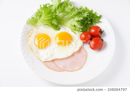 美味的煎蛋早餐 美味的煎蛋早餐 108084797