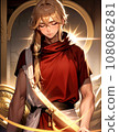 Card game style fantasy illustration Sun God AI generated 108086281