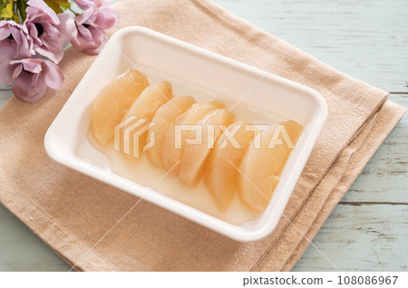 Compote with seasonal pears 108086967