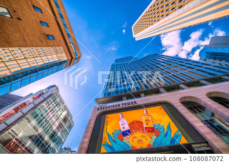 Tokyo, Japan cityscape overlooking Shinjuku's new symbol, Tokyu Kabukicho Tower. believe in the future Tokyo, Japan cityscape overlooking Shinjuku's new symbol, Tokyu Kabukicho Tower. believe in the future 108087072