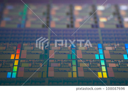 Silicon wafer for manufacturing semiconductor of integrated circuit. 108087696