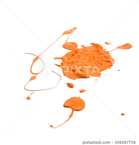 orange acrylic color sketch orange acrylic color sketch 108087756