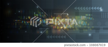 Technology abstract futuristic background for internet business. Big data concept. Technology abstract futuristic background for internet business. Big data concept. 108087819