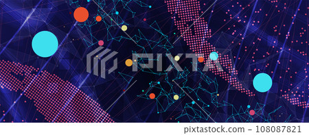 Technology abstract futuristic background for internet business. Big data concept. Technology abstract futuristic background for internet business. Big data concept. 108087821