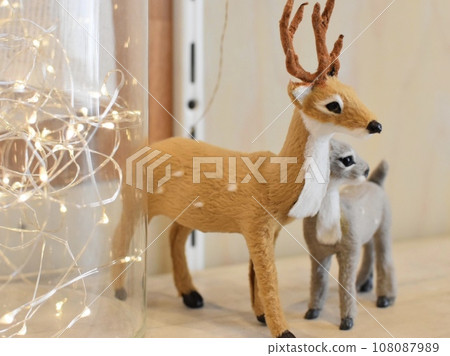 Sparkling interior and cute deer accessories Sparkling interior and cute deer accessories 108087989
