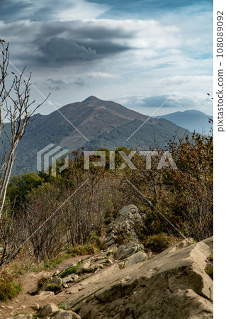 Polonina Wetlinska, Bieszczady mountain, Bieszczady National Park, Poland. 108089092