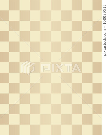 Japanese style banner background with golden checkered pattern vertical gold 108089513