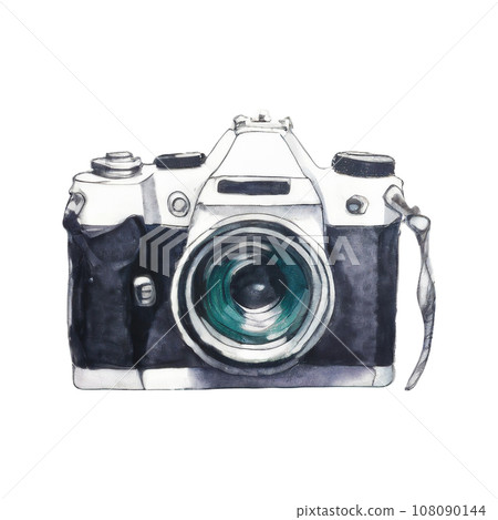 素描風格相機插圖AI生成影像 108090144