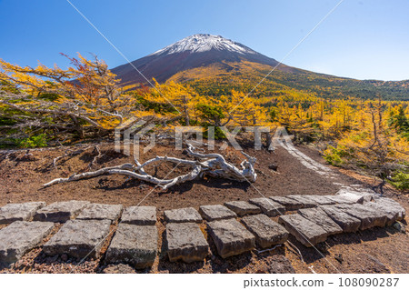 富士山後花園的紅葉,富士山五合目吉田口 富士山後花園的紅葉,富士山五合目吉田口 108090287
