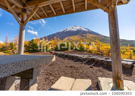 富士山後花園的紅葉，富士山五合目吉田口 108090303