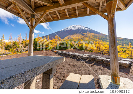 富士山後花園的紅葉,富士山五合目吉田口 富士山後花園的紅葉,富士山五合目吉田口 108090312