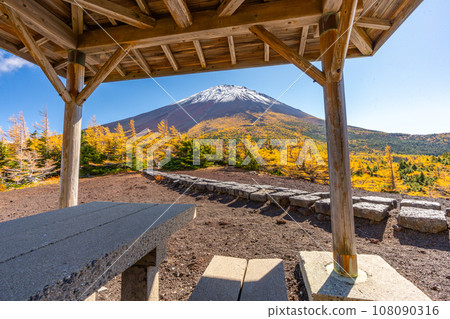 富士山後花園的紅葉,富士山五合目吉田口 富士山後花園的紅葉,富士山五合目吉田口 108090316
