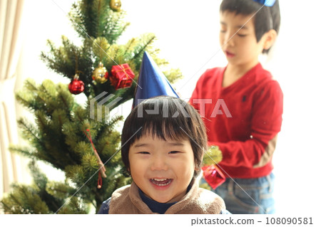 christmas tree and brothers christmas tree and brothers 108090581