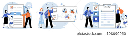 Child benefit. Vector illustration. The assistance provided through child benefits helps protect children from financial hardships Financial aid through child benefits aims to assist families 108090960