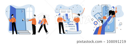 Successful business. Vector illustration. Creative approaches and out-of-the-box thinking lead to breakthrough solutions Employment in nurturing and supportive environment fosters unity and success Successful business. Vector illustration. Creative approaches and out-of-the-box thinking lead to breakthrough solutions Employment in nurturing and supportive environment fosters unity and success 108091219