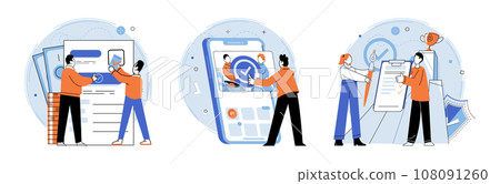 Established business. Vector illustration. A persons success in business is often result hard work and determination The established business metaphor represents well-known and respected company Established business. Vector illustration. A persons success in business is often result hard work and determination The established business metaphor represents well-known and respected company 108091260