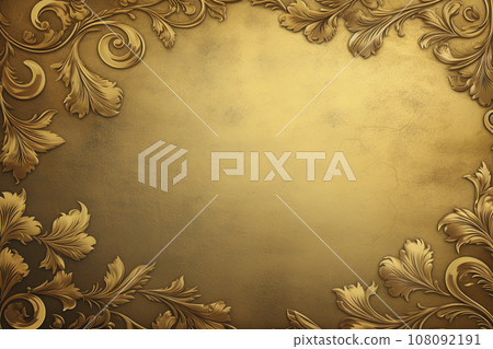 Luxurious plant pattern background material "AI generated image" 108092191