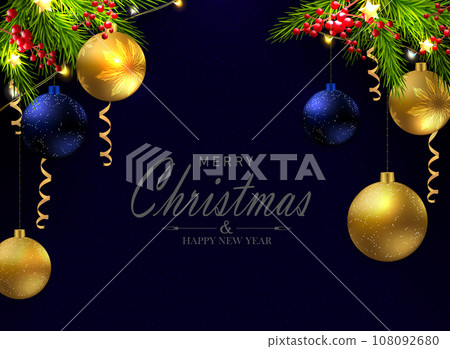 Merry christmas, new year, frame, balls, toys, wreath, garland, ribbon, white, silhouette, tree, pine, gifts, component, element, staff, isolated, winter, symbol, snowflake, snow, holiday, celebration 108092680