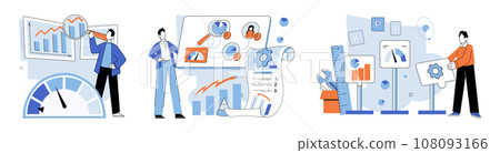 Key metrics. Vector illustration. Marketing strategy plays vital role in achieving organizational objectives The report contains financial statistics and key metrics analysis Key metrics serve Key metrics. Vector illustration. Marketing strategy plays vital role in achieving organizational objectives The report contains financial statistics and key metrics analysis Key metrics serve 108093166