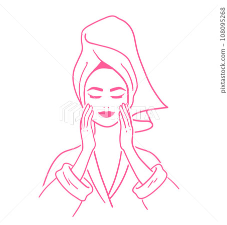 Woman making her beauty routine 108095268