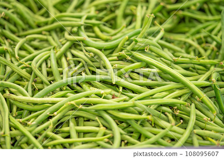 bean pods in the store 108095607