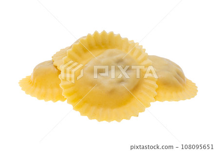 Italian ravioli isolated Italian ravioli isolated 108095651