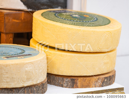 cheeses on the market in Verona Italy cheeses on the market in Verona Italy 108095663