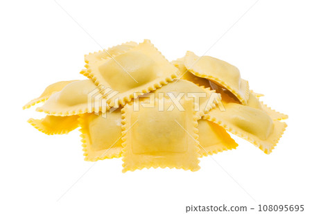 Italian ravioli isolated Italian ravioli isolated 108095695
