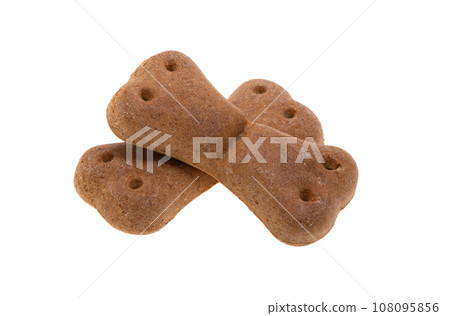 dog biscuits isolated 108095856
