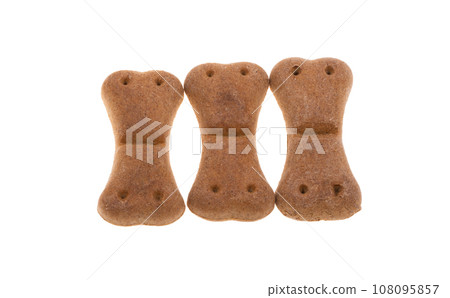 dog biscuits isolated 108095857