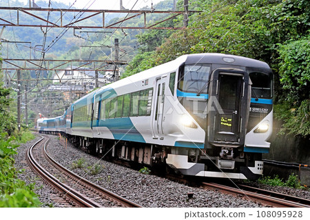東海道本線 睡川-早川 JR東日本 E257系列 2000系列 NA-07編組（大宮）湘南 108095928