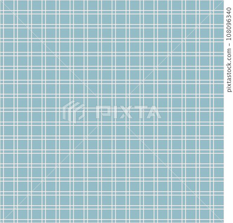 Blue checkered line vector pattern. Seamless tablecloth texture. 108096340