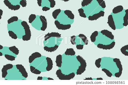 Abstract modern leopard seamless pattern. Animals trendy background. Color decorative vector stock illustration for print, card, postcard, fabric, textile. Modern ornament of stylized skin 108098561